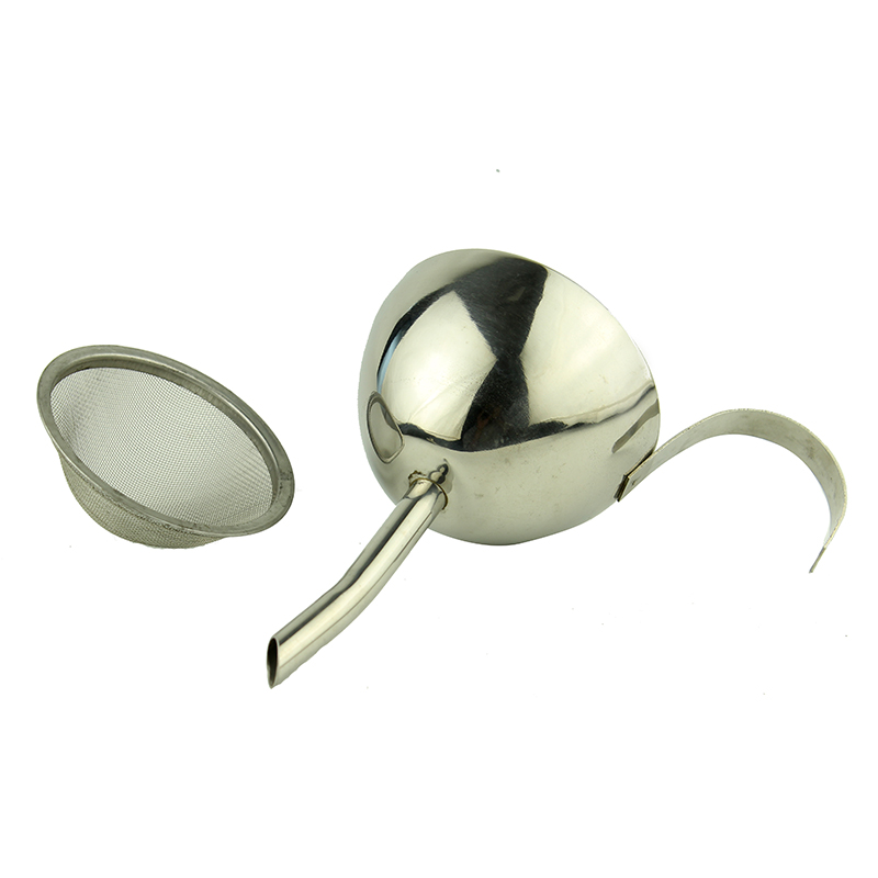 Stainless Steel Wine Funnel with Filter Screen