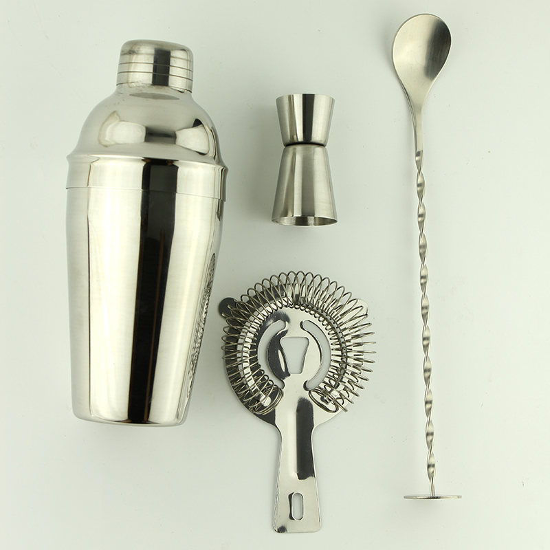 Stainless Steel Cocktail Shaker Set of 4PCS